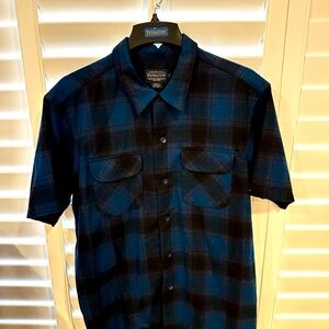 Pendleton Men's Black and Blue Board Shirt
